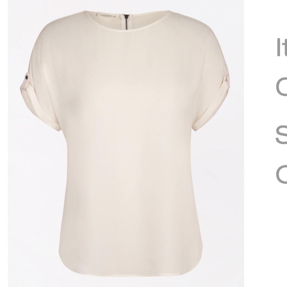Zipper Back Blouse